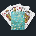 VAN GOGH Almond Blossoms Playing Cards<br><div class="desc">"van gogh",  vincent,  "almond blossoms",  flowers,  "famous painting",  vintage,  "fine art",  floral,  blue</div>