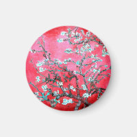 Van Gogh Almond Blossoms Red blue