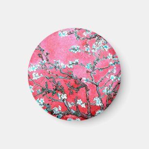 Van Gogh Almond Blossoms Red blue  Magnet