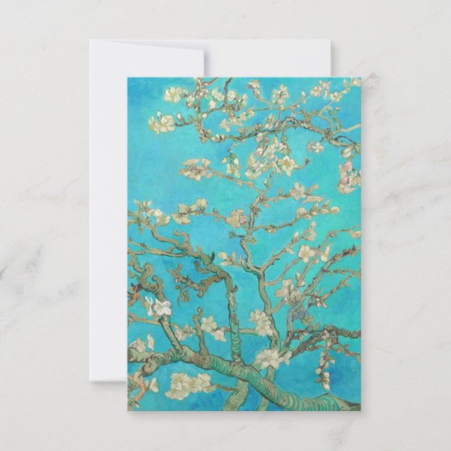 Van Gogh Almond Blossoms Save The Date (Front)