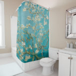 Van Gogh Almond Blossoms Shower Curtain<br><div class="desc">Van Gogh Almond Blossoms.  Digitally enhanced by PixDezines.
Copyright © 2008-2016 PixDezines.com™ and PixDezines™ on zazzle.com. All rights reserved.   All rights reserved.</div>