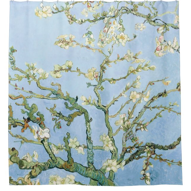 Van Gogh Almond Blossoms Shower Curtain (Front)