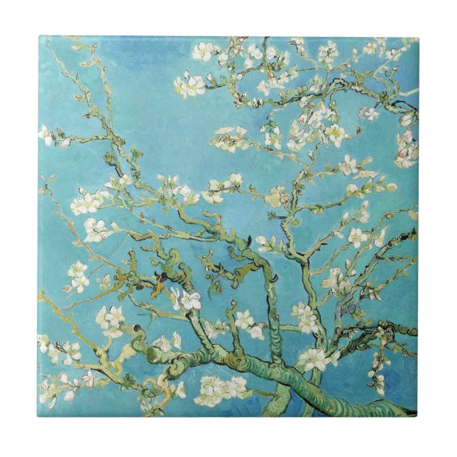 Van Gogh Almond Blossoms Tile (Front)