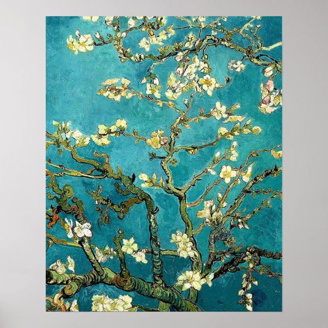 Van Gogh Almond Blossoms Tree Poster (Front)