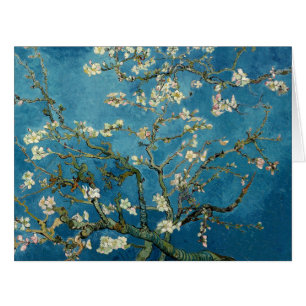 Van Gogh Almond Blossoms Vintage Floral Blue