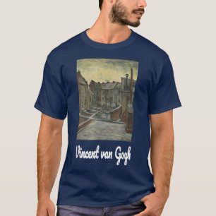 Van Gogh Art Backyards of Old Houses in Antwerp in T-Shirt