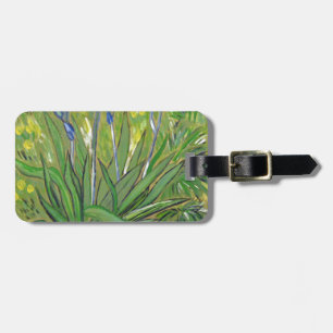Van Gogh art  Irises, acrylic reproduction Luggage Tag