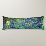 Van Gogh Art Irises Body Cushion<br><div class="desc">Vincent Van Gogh's Artwork "Irises" is featured on this Fleece Blanket. Irises is an oil painting by Dutch artist Vincent van Gogh. Painted in 1889, the work is a landscape with a cropped composition and is one of a series of several hundred paintings that van Gogh created at the Saint-Paul-de-Mausole...</div>