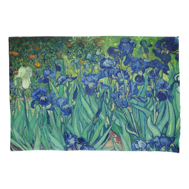 Van Gogh Art Irises Pillowcase (Front)