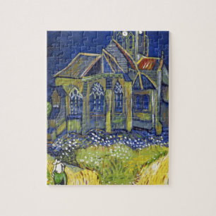 Van Gogh art reproduction, The Church at Auvers Jigsaw Puzzle