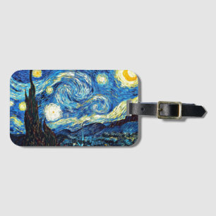 Van Gogh art: Starry Night Luggage Tag