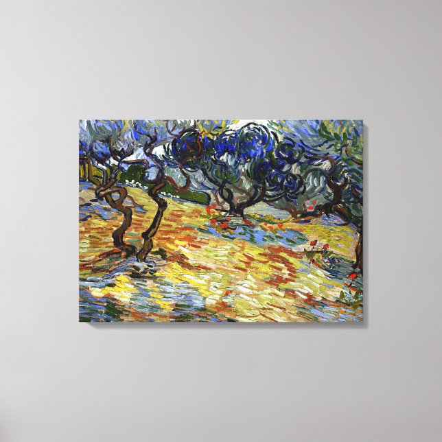 Van Gogh artwork, The Garden of Gethsemane Canvas Print (Front)
