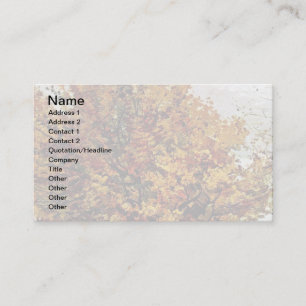 Van Gogh - Autumn Landscape With Four Trees Business Card