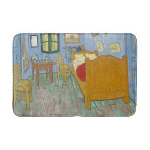 Van Gogh Bedroom in Arles - Classic Yellow & Blue Bath Mat