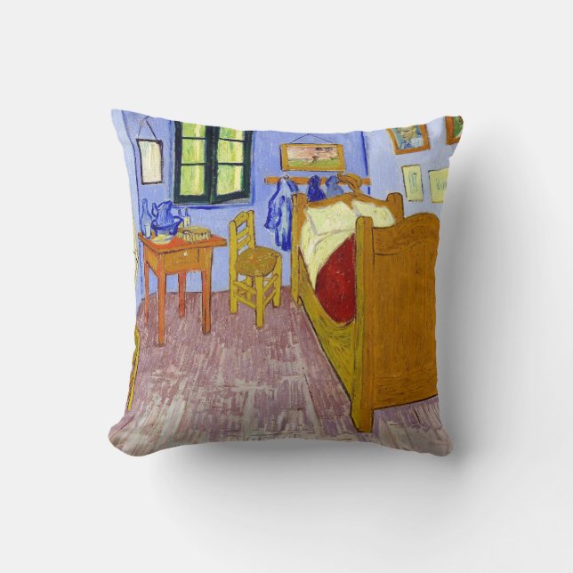 Van Gogh Bedroom In Arles Pillow (Front)
