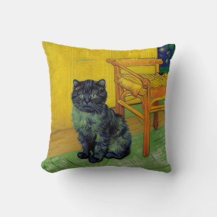 Van Gogh Black Cat Cushion