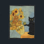 Van Gogh Black Cat With Sunflowers 8647 Subtle Res Fleece Blanket<br><div class="desc">Van Gogh Black Cat With Sunflowers 8647 Subtle Resist Trump 1</div>