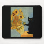 Van Gogh Black Cat With Sunflowers 8647 Subtle Res Mouse Pad<br><div class="desc">Van Gogh Black Cat With Sunflowers 8647 Subtle Resist Trump 1</div>