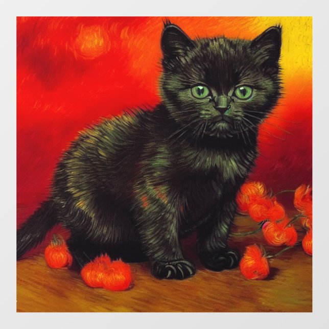 Van Gogh Black Kitten (Sheet)