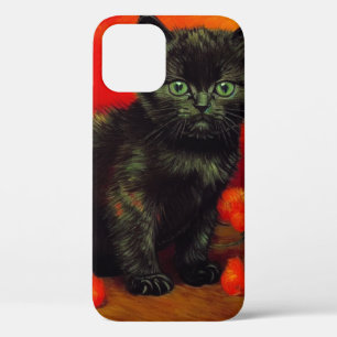 Van Gogh Black Kitten iPhone 12 Case