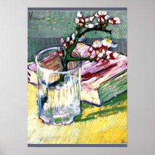 Van Gogh - Blossoming Almond Branch with a Book Poster