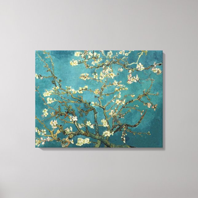 Van Gogh - Blossoming Almond Tree Canvas Print (Front)