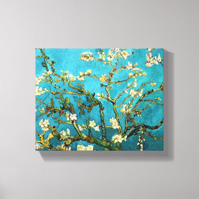 Van Gogh Blossoming Almond Tree Fine Art Canvas Print (Front)