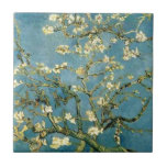 Van Gogh Blossoming Almond Tree Vintage Art Tile<br><div class="desc">Vincent Van Gogh Vintage style post impressionalist painting Blossoming Almond Tree. Beautiful flowering almond tree.Beautiful floral painting.Famous painting and well known. Great gift for a Birthday, Christmas, Valentines Day, Wedding, any occasion, or holiday, abstract . beautiful brush stokes. Great for Valentines Day .Zazzles customisable templates makes it easy to make...</div>