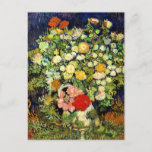 Van Gogh - Bouquet of Flowers in a Vase Postcard<br><div class="desc">Bouquet of Flowers in a Vase,  famous floral painting by Vincent van Gogh</div>