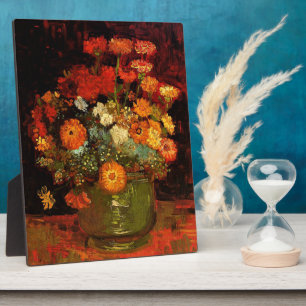 Van Gogh - Bowl with Zinnias Plaque