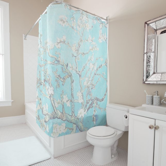 Van Gogh Branches With Almond Blossom Shower Curtain (In Situ)