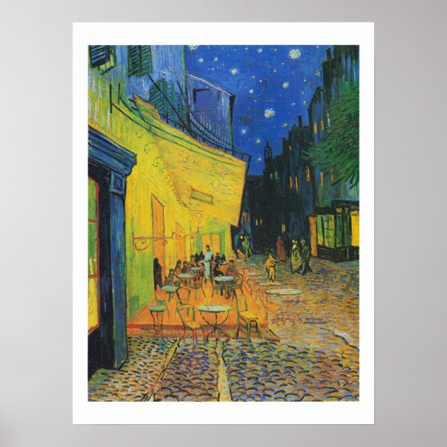 Van Gogh | Cafe Terrace at Night | 1888 Poster (Front)