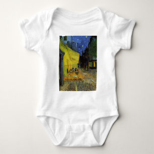 Van Gogh; Cafe Terrace at Night Baby Bodysuit