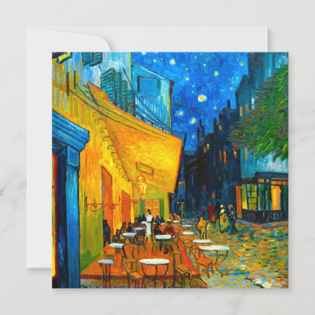 Van Gogh Café Terrace at Night Invitation (Front)