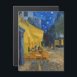 Van Gogh - Cafe Terrace at Night Magnetic Card<br><div class="desc">Cafe Terrace on the Place du Forum at Night - Vincent van Gogh,  1888</div>