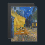 Van Gogh - Cafe Terrace at Night Magnetic Card<br><div class="desc">Cafe Terrace on the Place du Forum at Night - Vincent van Gogh,  1888</div>
