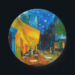 Van Gogh Café Terrace at Night Paper Plate<br><div class="desc">Paper Plates featuring Vincent van Gogh’s oil painting Café Terrace at Night (1888). Yellow stars paint the blue night sky above an outdoor café in France. A marvelous gift for fans of Post-Impressionism and Dutch art.</div>