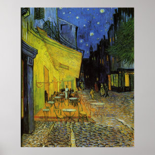 Van Gogh; Cafe Terrace at Night Poster