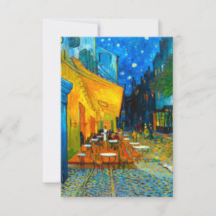 Van Gogh Café Terrace at Night RSVP Card