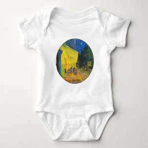 Van Gogh Cafe Terrace French Street Scene Baby Bodysuit