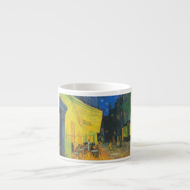 Van Gogh Cafe Terrace French Street Scene Espresso Cup (Front)