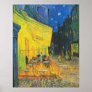 Van Gogh Cafe Terrace French Street Scene Poster