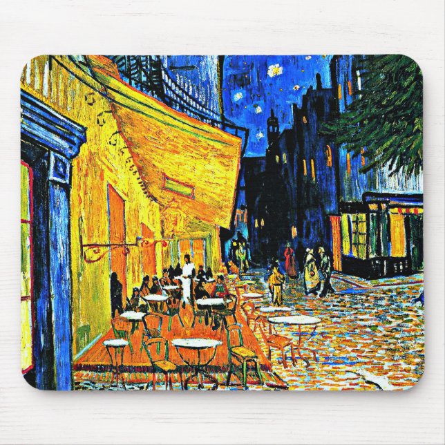 Van Gogh - Cafe Terrace Mouse Pad (Front)