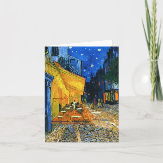 Van Gogh Café Terrace Note Card (Front)