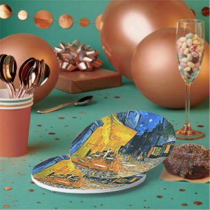 Van Gogh - Cafe Terrace Paper Plate