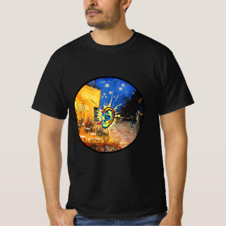 Van Gogh Café Terrace Pop Art Ear Surrealism  T-Shirt