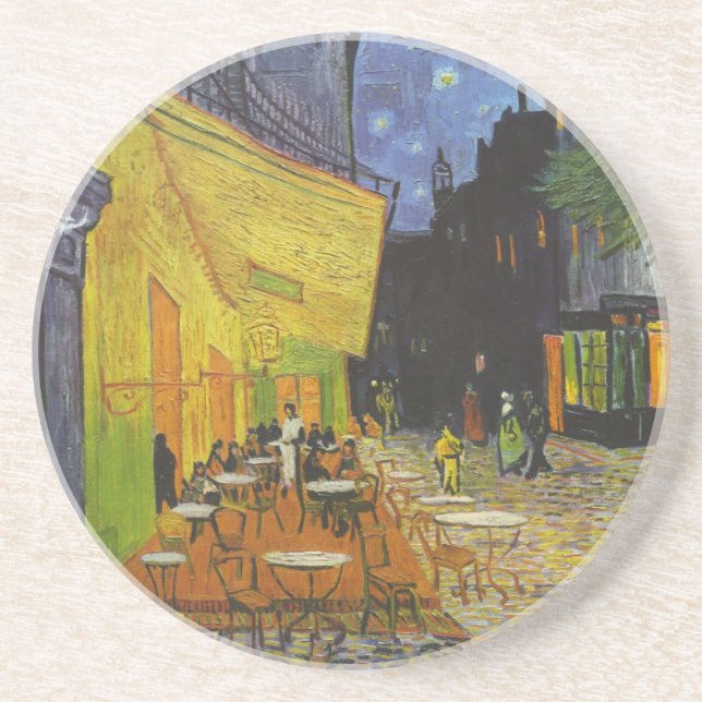 Van Gogh Cafe Terrace Post-Impressionist Coaster (Front)