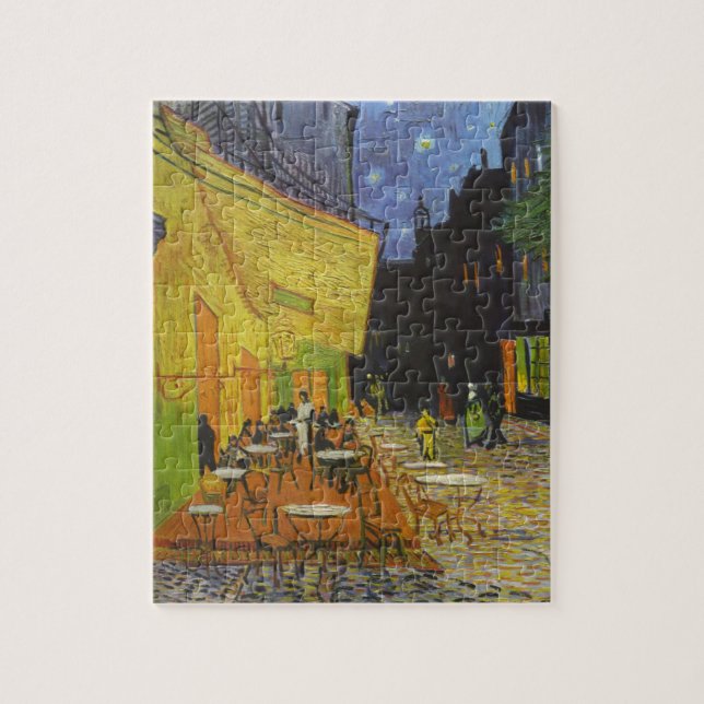 Van Gogh Cafe Terrace Post-Impressionist Jigsaw Puzzle (Vertical)