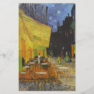 Van Gogh Cafe Terrace Post-Impressionist Stationery