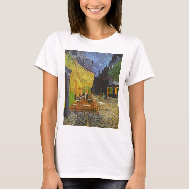 Van Gogh Cafe Terrace Post-Impressionist T-Shirt (Front)